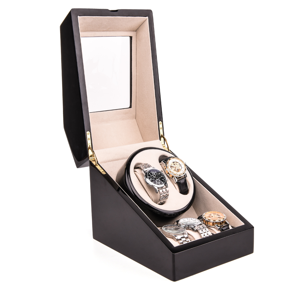 Automatic Watch Winder Box Luxury Wood Watch Storage Case