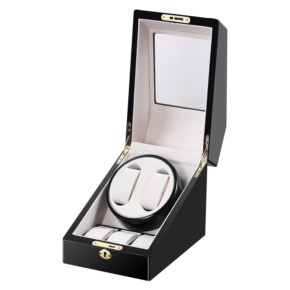 Automatic Watch Winder Box Luxury Wood Watch Storage Case