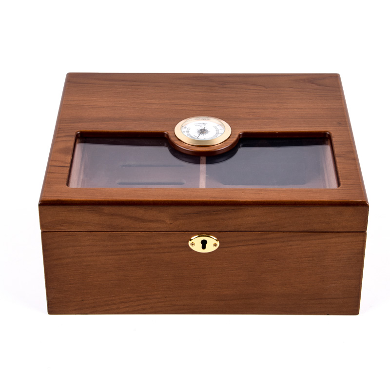 Cigars Humidor, Humidor Cigar Box with Drawer for Cigar Accessories - Humidor with Digital Hygrometer - Cigar Humidor